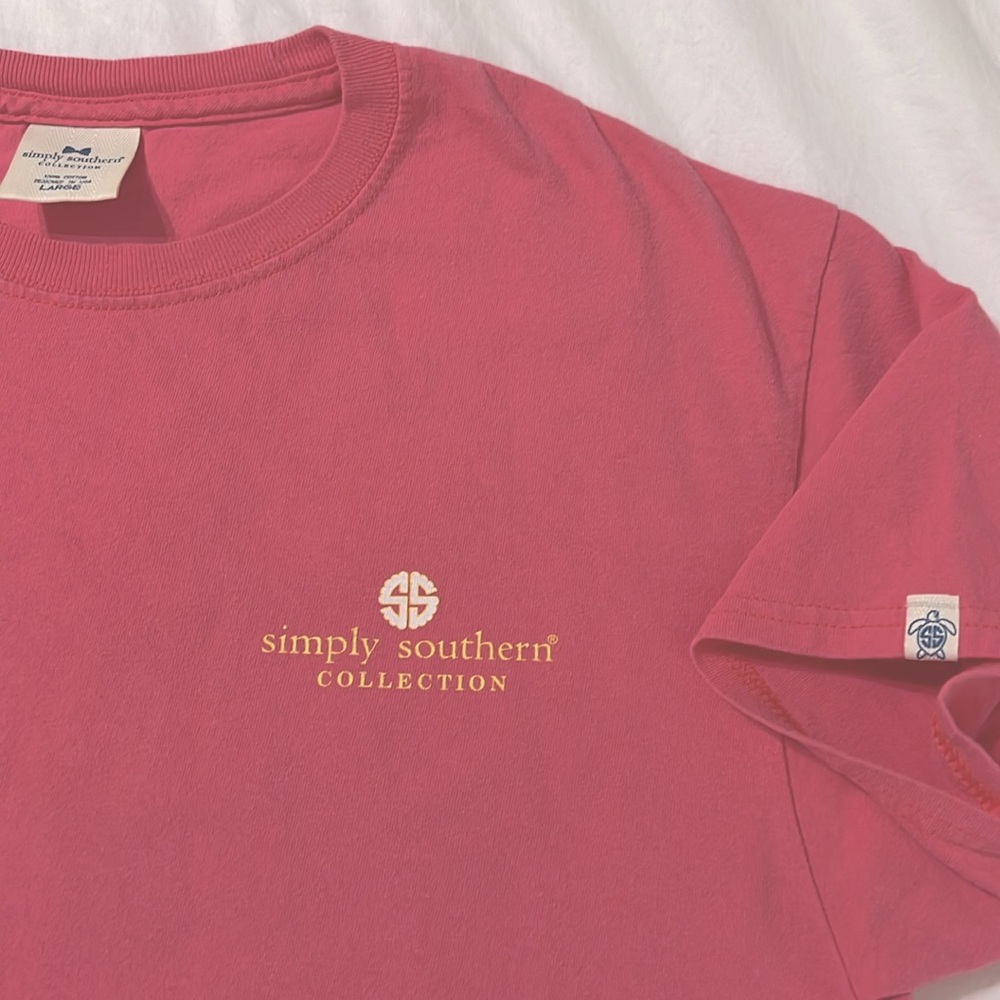 Simply Southern Pink Graphic T-Shirt size L - Picture 4 of 4